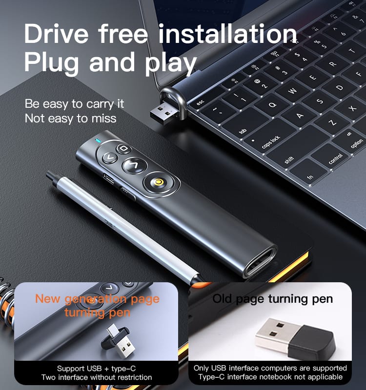 SMQ Magnetic Laser Pointer for All Presentations (PowerPoint, Keynote, Canva…) || إس إم كيو مؤشر ليزر مغناطيسي لجميع العروض التقديمية (بوربوينت كينوت كنڤا …)