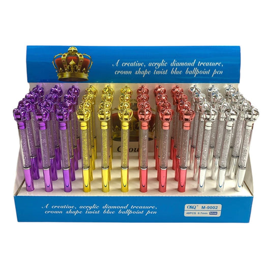 Giveaways Crown Pen Assorted Colors || نوزيعات اقلام حبر تاج الوان متنوعه