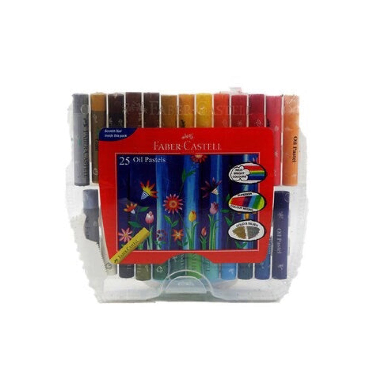 faber castell 25 oil pastels || الوان باستيل زيتيه 25 حبة