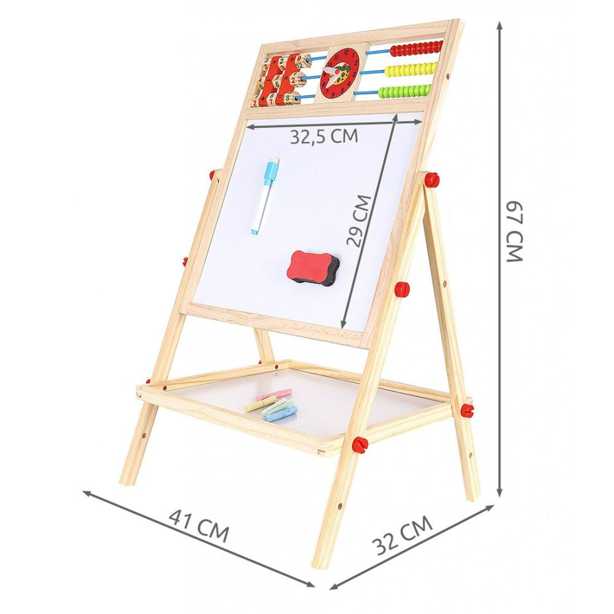 Multifunctional Double Sided Drawing Board || لوحة وجهين بلاك بورد و وايت بورد