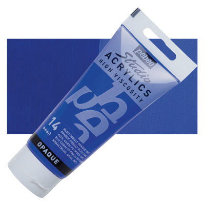 Pebeo Studio Acrylics High Viscosity 100 ml Cobalt Blue || الوان بيبيو اكريليك 100 مل لون ازرق كوبالت