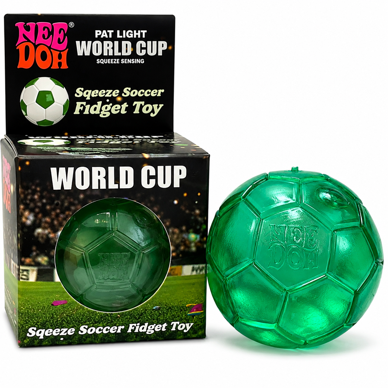 Needoh Squishy Football Green || نيدو سكويشي كرة قدم اخضر