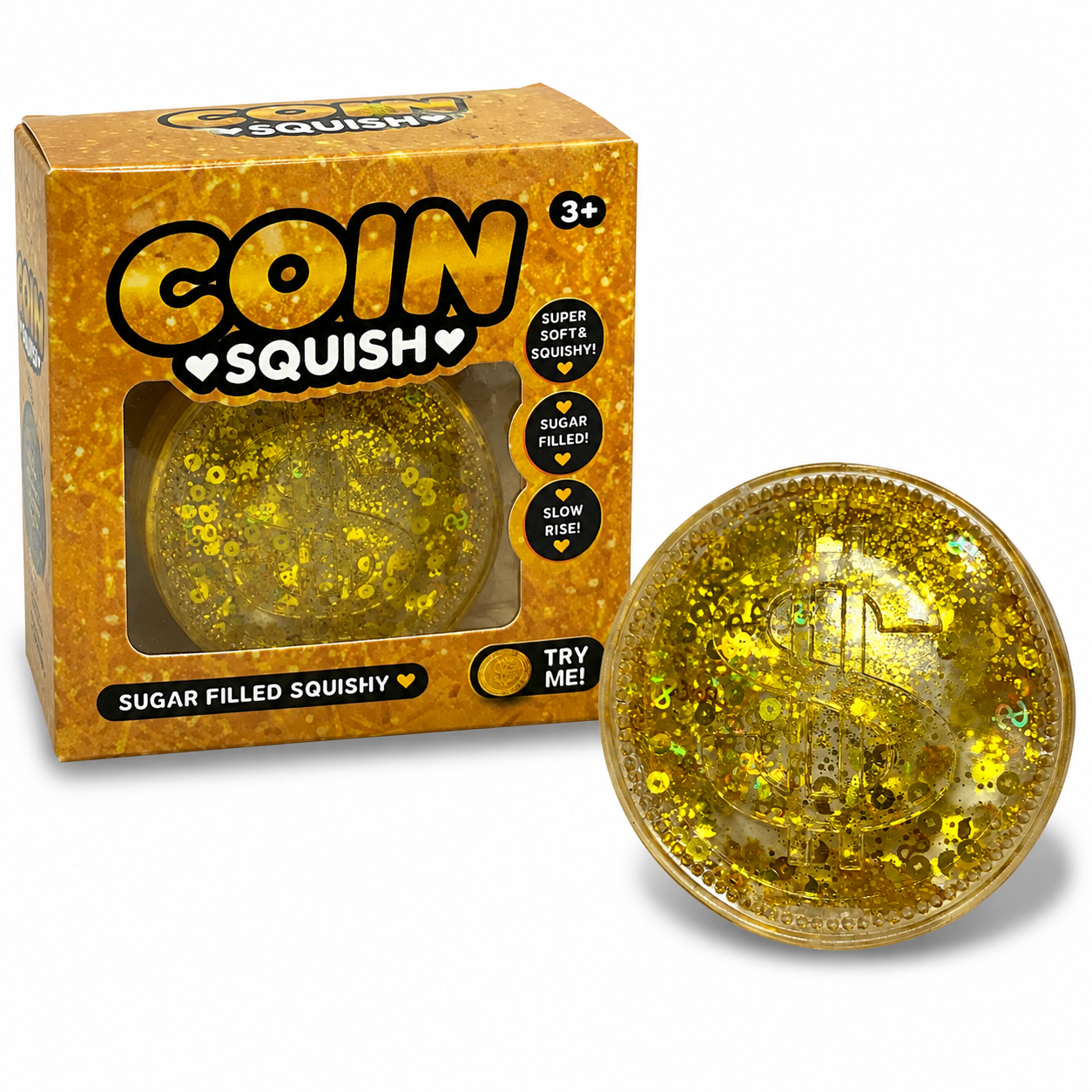 Glitter Coin Squishy || سكوشي عملة ذهبية جلتر