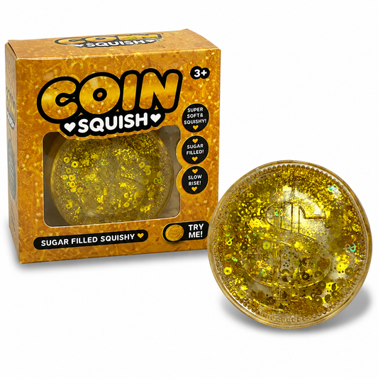 Glitter Coin Squishy || سكوشي عملة ذهبية جلتر