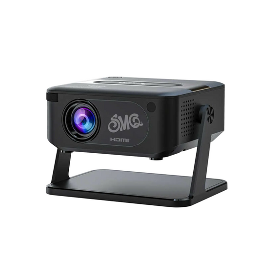 SMQ HA109 Black Mini Smart Projector entertainment & kids education || إس إم كيو البروجكتور الذكي الصغير HA109 للترفيه وتعليم الأطفال اسود