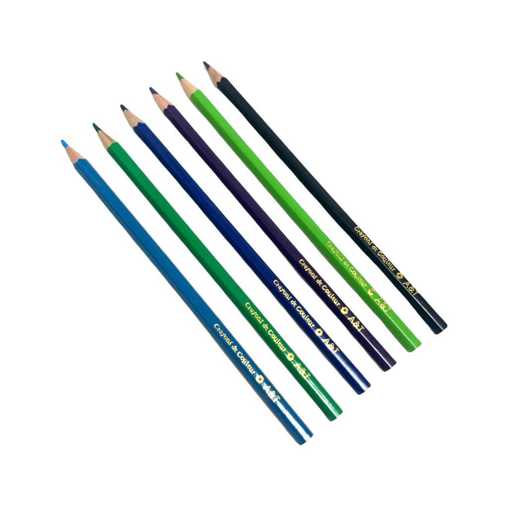 A&T Color Me Colored Pencils 24 Colors || الوان خشبية كولور مي⁩ ٢٤ لون
