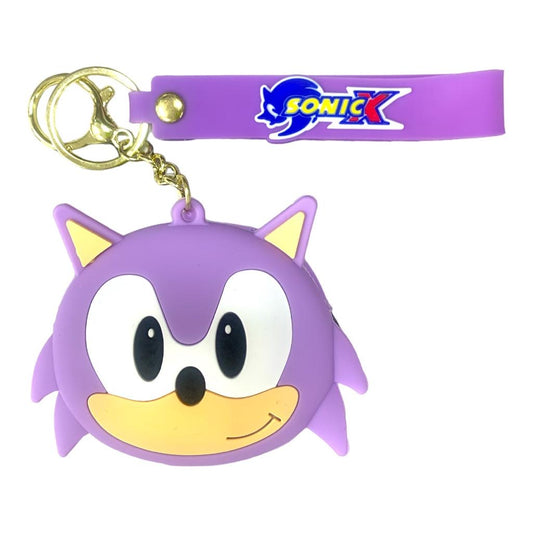 Purple Sonic Coin Purse Key Chain || حافظة نقود علاقة مفاتيح سونيك بنفسجي