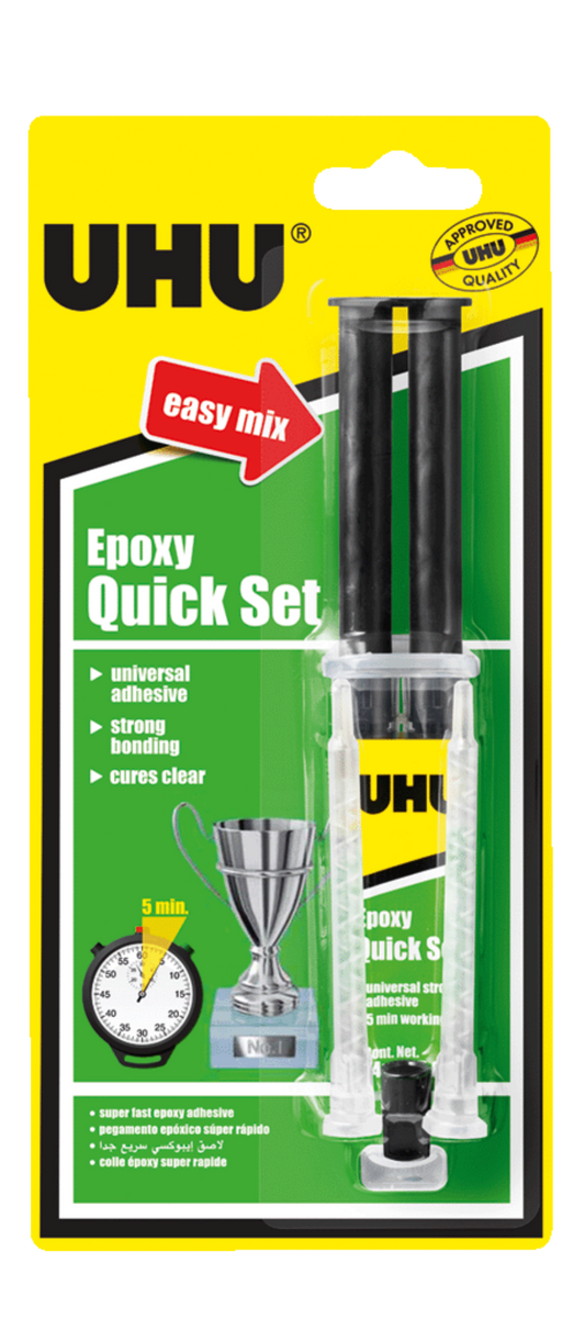 UHU Epoxy Quick Set || صمغ يوهو ايبوكسي كبير