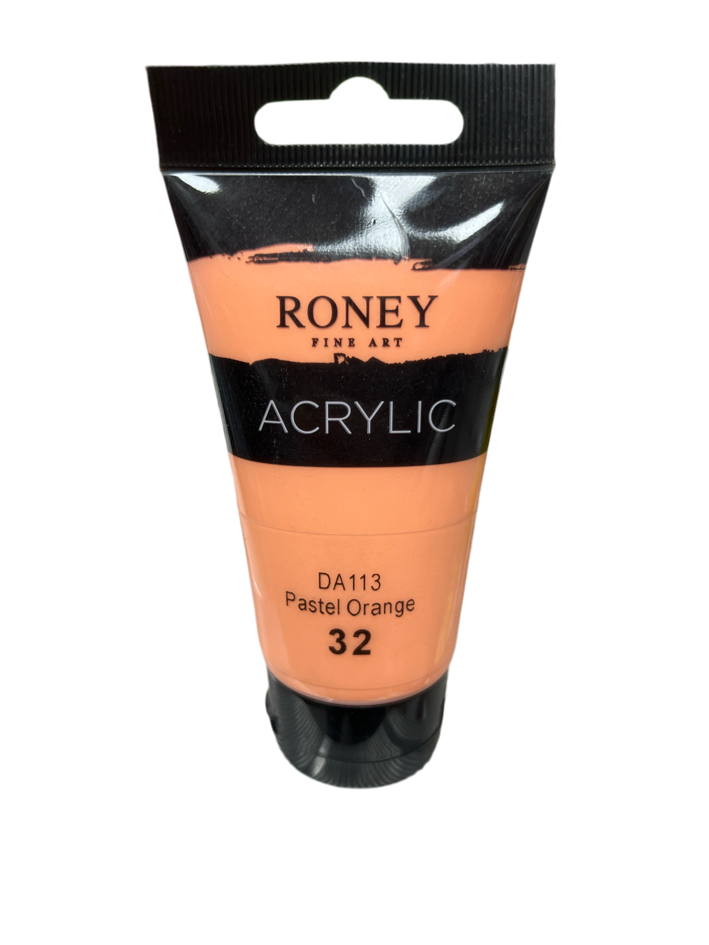 Roney Acrylic Color 75 ml Pastel Orange || الوان اكريليك روني ٧٥ مل لون برتقالي باستيل