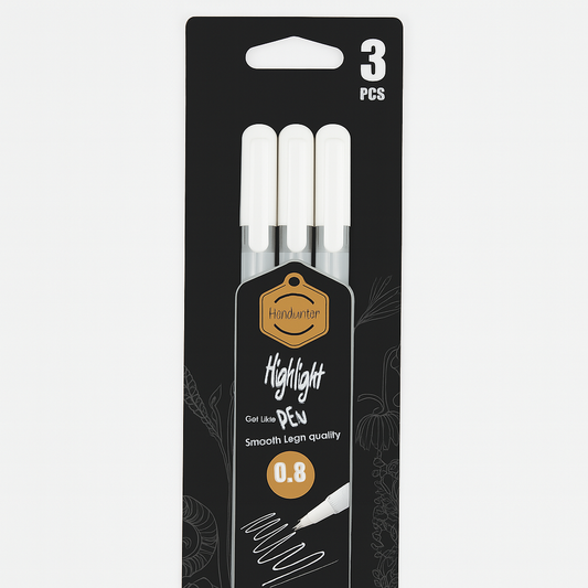 Keep Smiling Gelly Pen Set of 3 || مجموعه اقلام جيلي 3 حبات قياس 0.8 مم