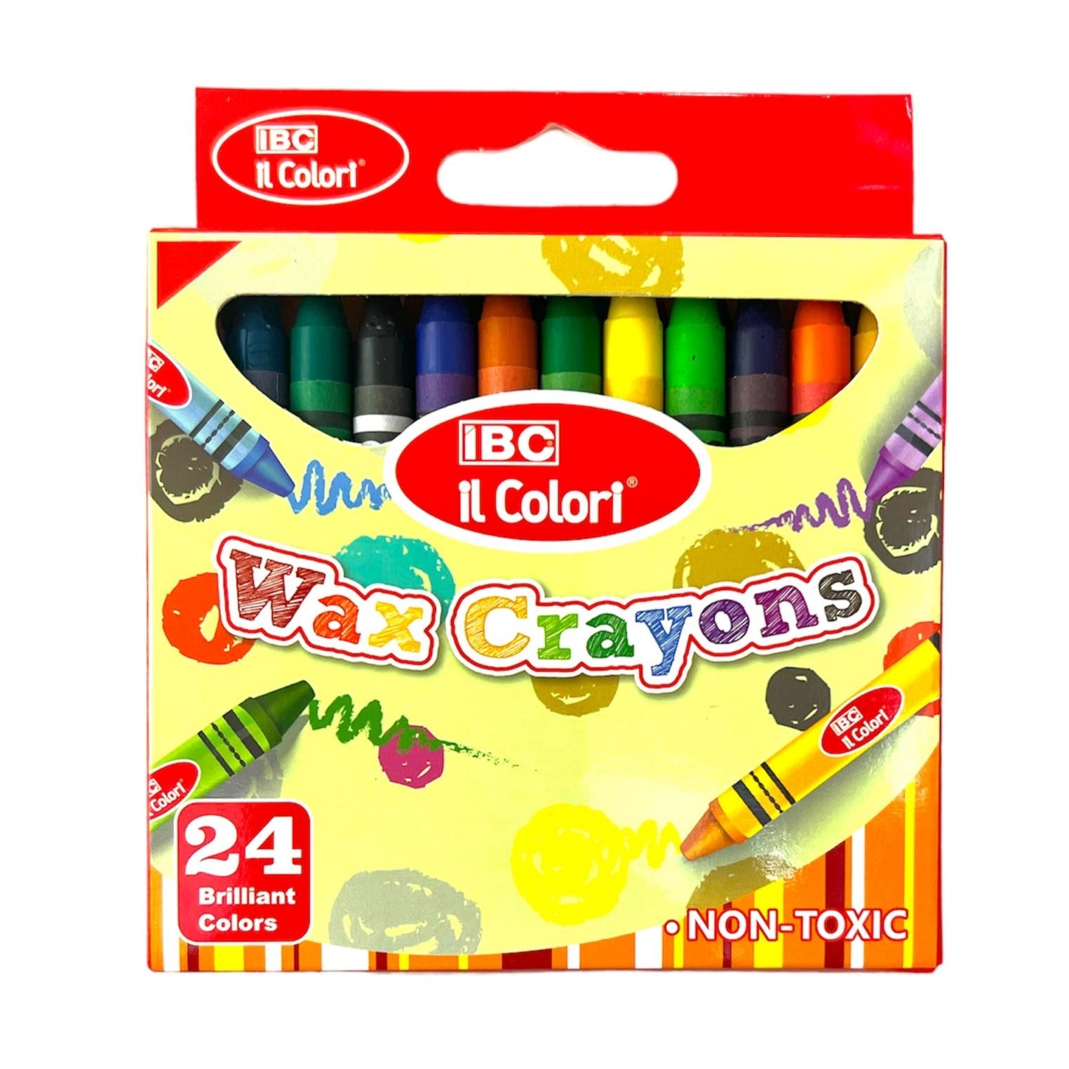 IBC Wax Crayons 24 Colors || الوان شمعية اي بي سي ٢٤ لون 
