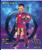 Red and Gold Armoured Superhero Muscle Costume with Mask || زي بطل خارق مدرع بالأحمر والذهبي مع قناع — supplier reference