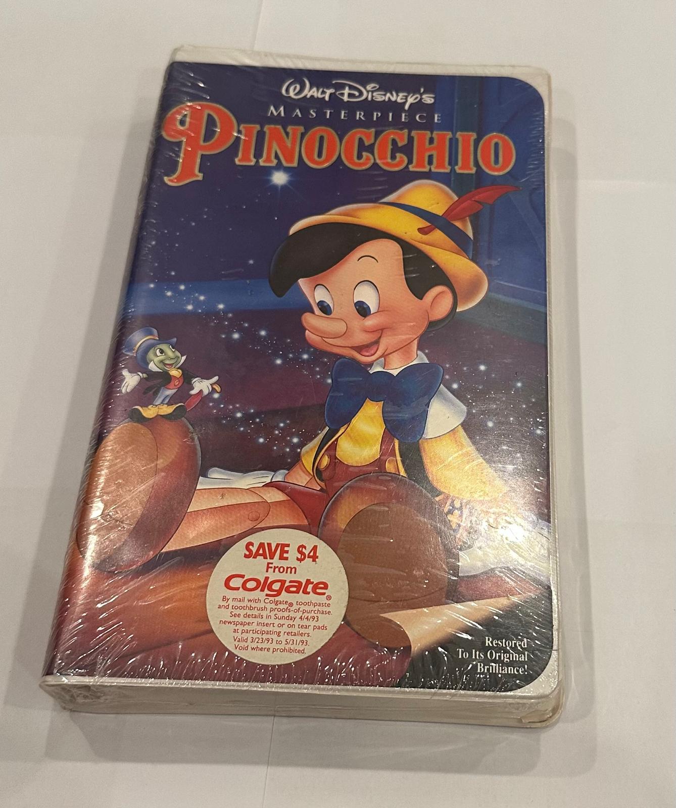Disney VHS Tape Pinocchio Materpiece