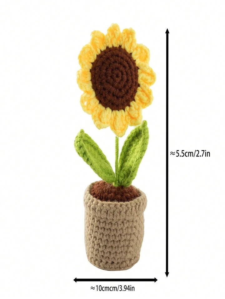 Sunflower Crochet Package with Turorial || مجموعة كروشيه مع فيديو توضيحي شكل تباع الشمس