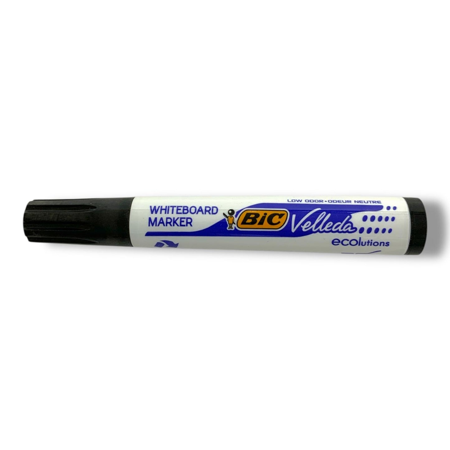 Bic Velleda Whiteboard Marker Chisel Tip Black || قلم صبورة بيك راس مشطوف فيليدا اسود