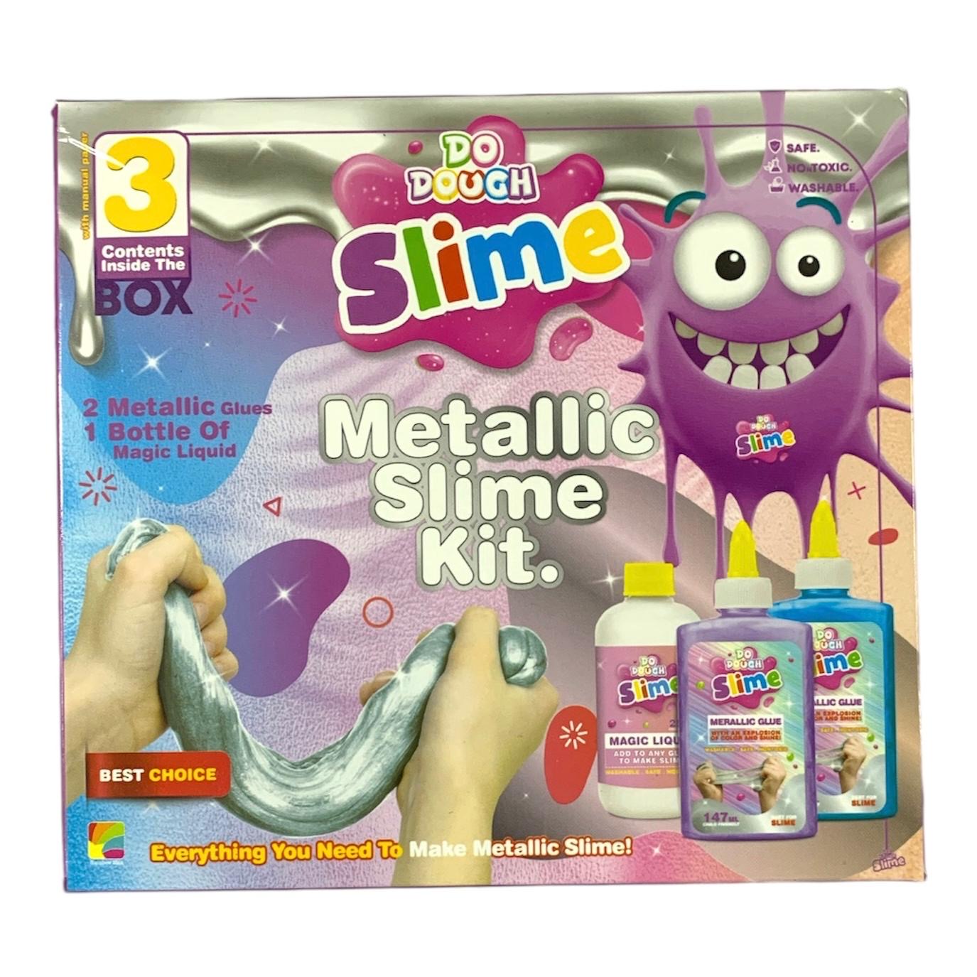 Do Dough Metallic Slime Kit 3 Pcs || مجموعة سلايم ميتاليك ٣ قطع دو دوه