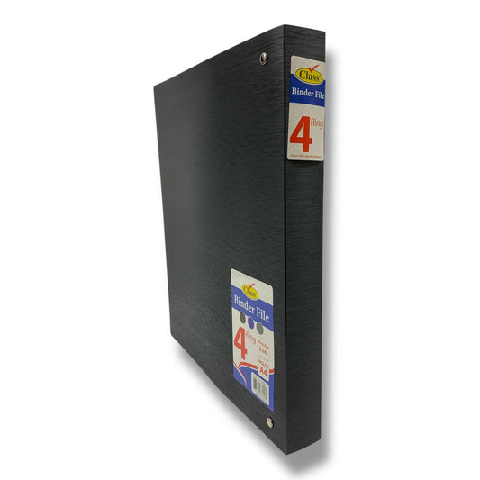 Class 4 Ring Binder File Black Color || ملف كلاس 4 حلقات لون اسود