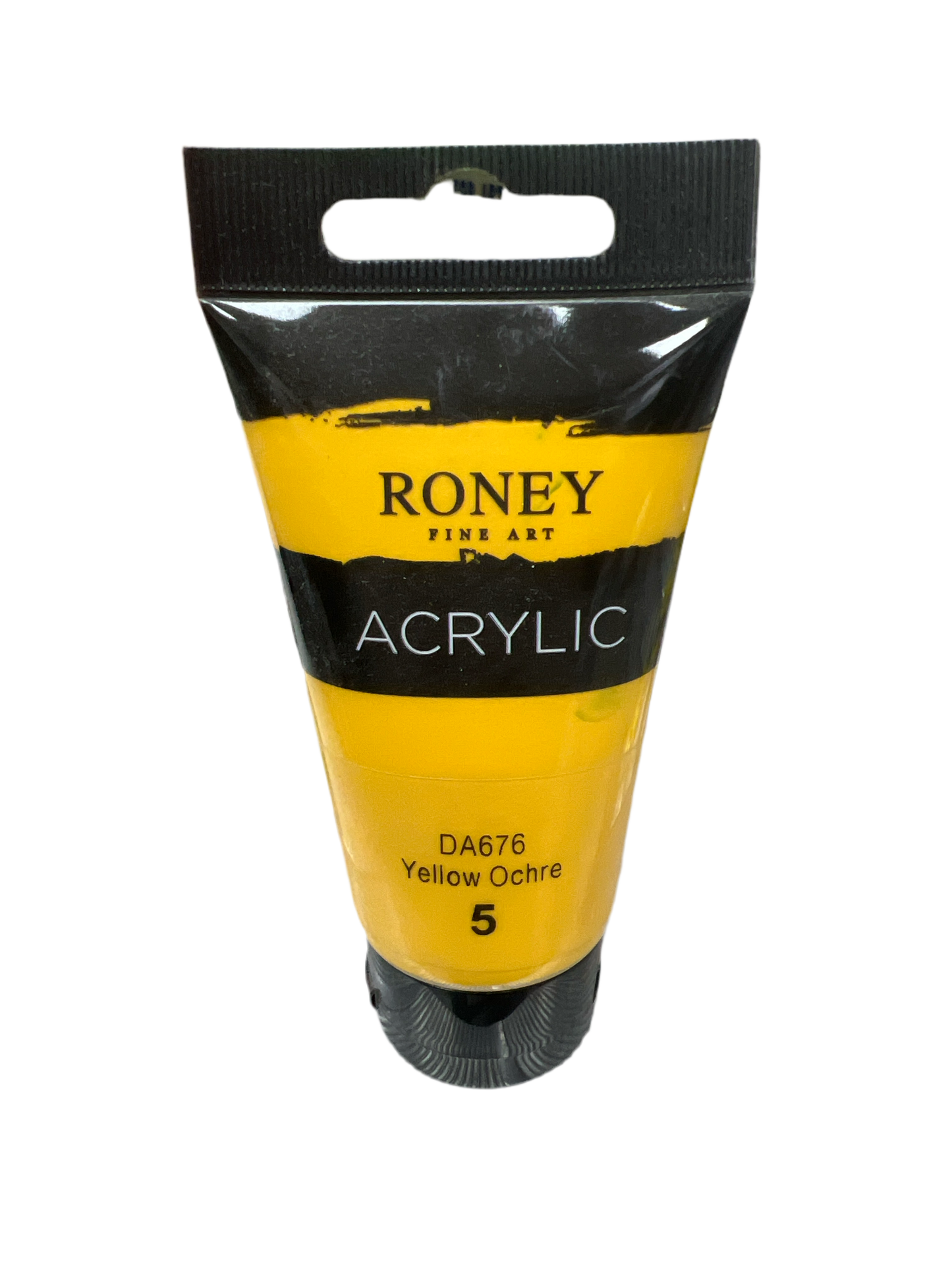 Roney Acrylic Color 75 ml Yellow Ochre || الوان اكريليك روني ٧٥ مل لون اصفر اوكر