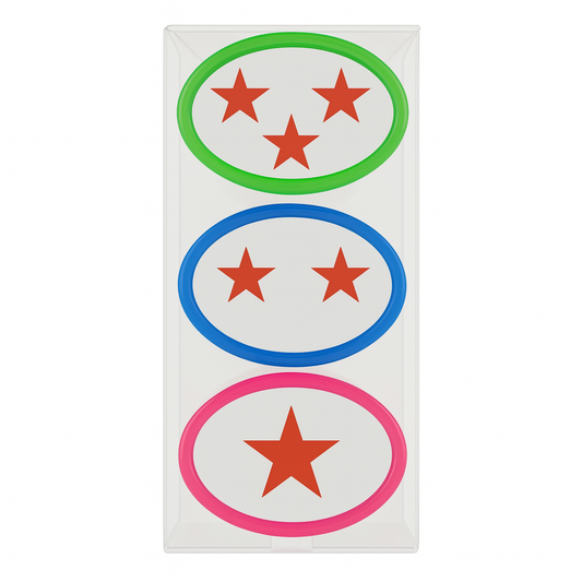 Stars Encouraging Stamps 3 Pcs || طباعات تشجيعية نجوم 3 حبات