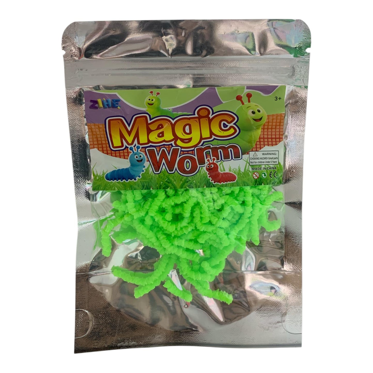 Magic Worm Slime Pack Green || طين سحري اصابع باكيت توزيعات أخضر
