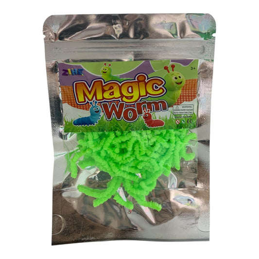 Magic Worm Slime Pack Green || طين سحري اصابع باكيت توزيعات أخضر
