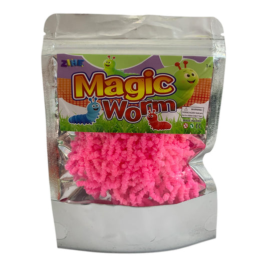 Magic Worm Slime Pack Pink || طين سحري اصابع باكيت توزيعات وردي