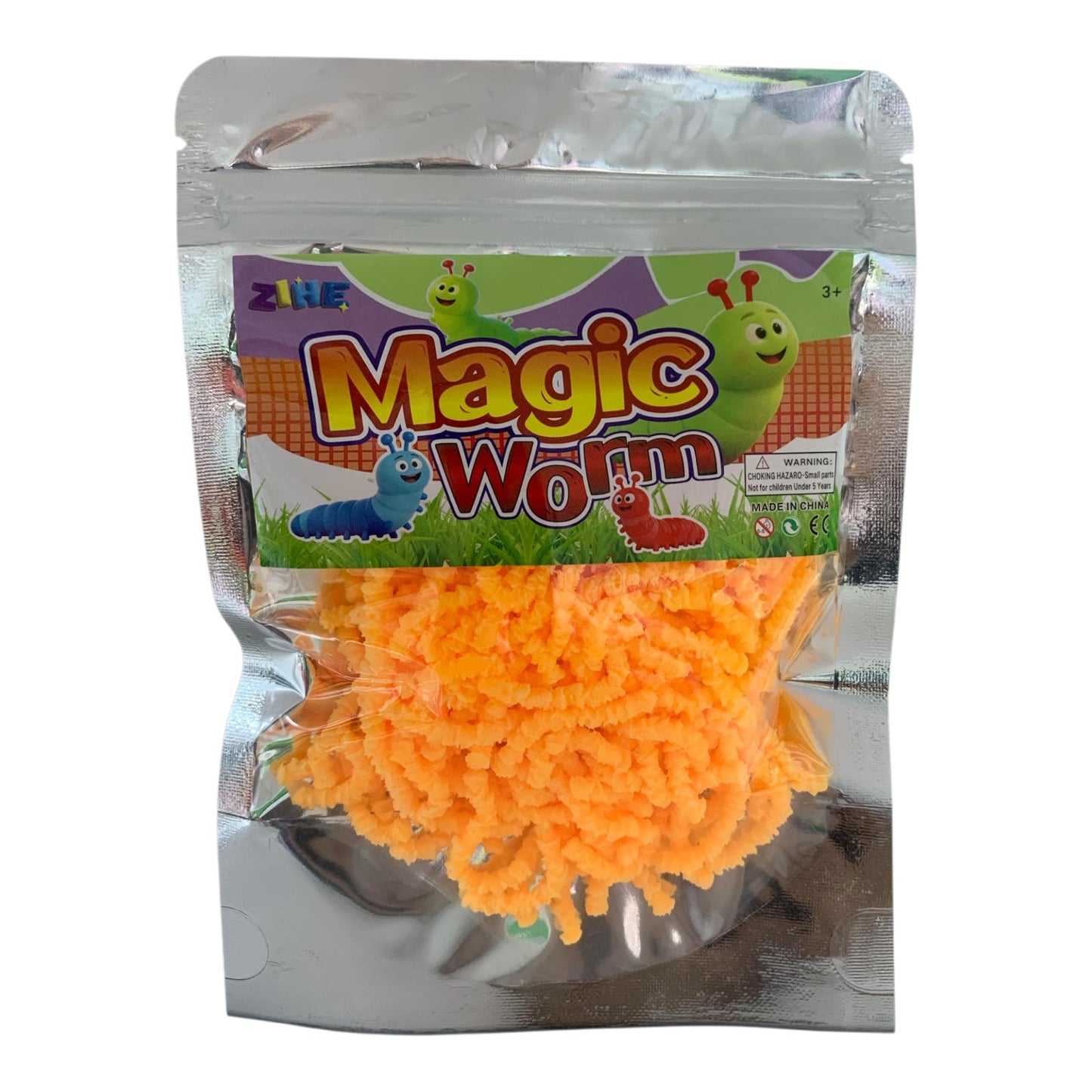 Magic Worm Slime Pack Orange || طين سحري اصابع باكيت توزيعات برتقالي