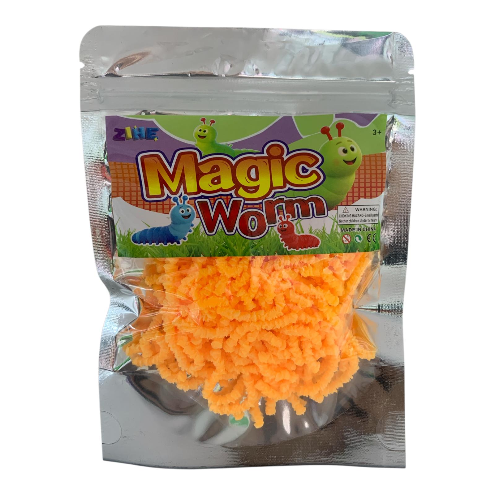 Magic Worm Slime Pack Orange || طين سحري اصابع باكيت توزيعات برتقالي