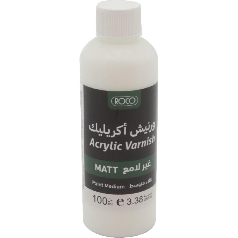 Roco Acrylic Mediums Matt Varnish 100 ml || وسيط اكريليك روكو مطفي 100 مل