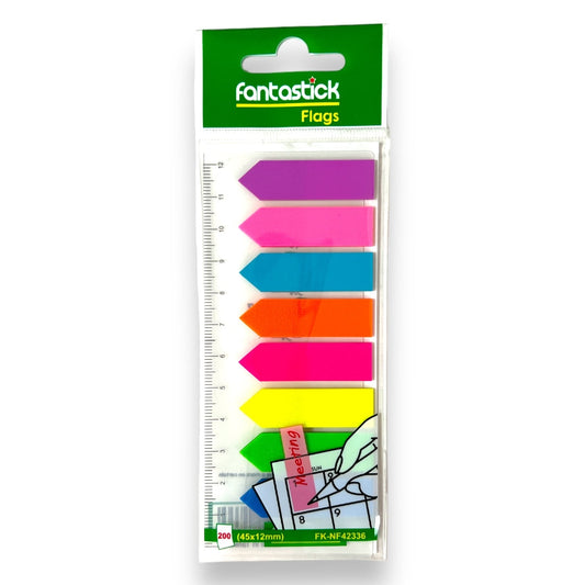 Fantastick 8-Color Index Flag Set 45 x 12 mm || فواصل فسفورية فانتاسكيك