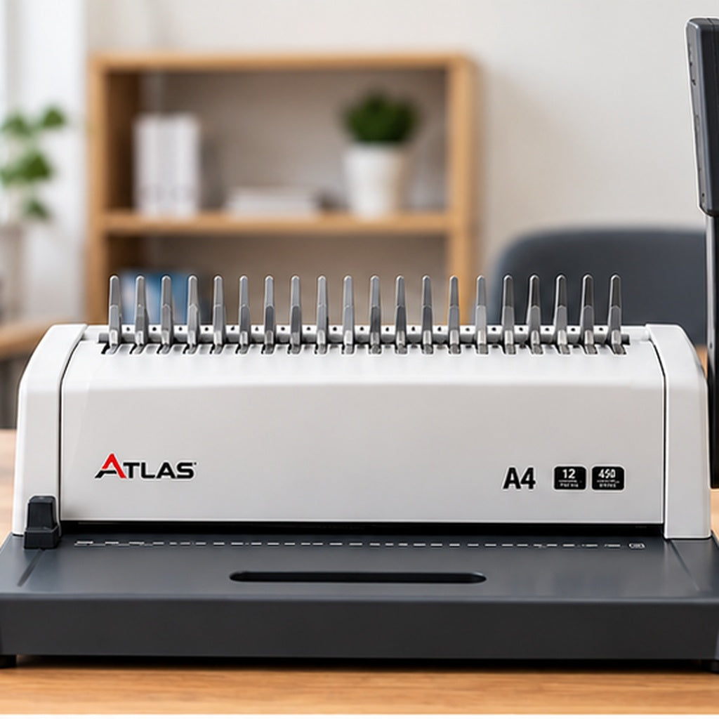 Atlas Binding Machine A4 || ماكينة تغليف تكعيب حلزوني اطلس A4