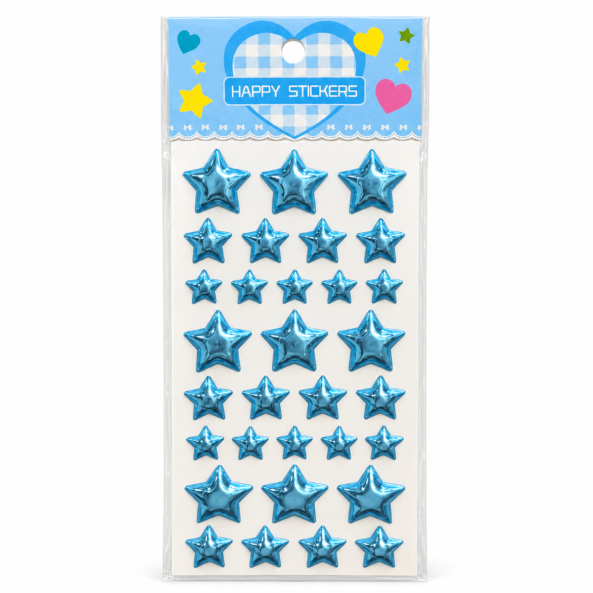 Happy Stickers - Blue Stars || ملصقات نجوم سعيدة - أزرق