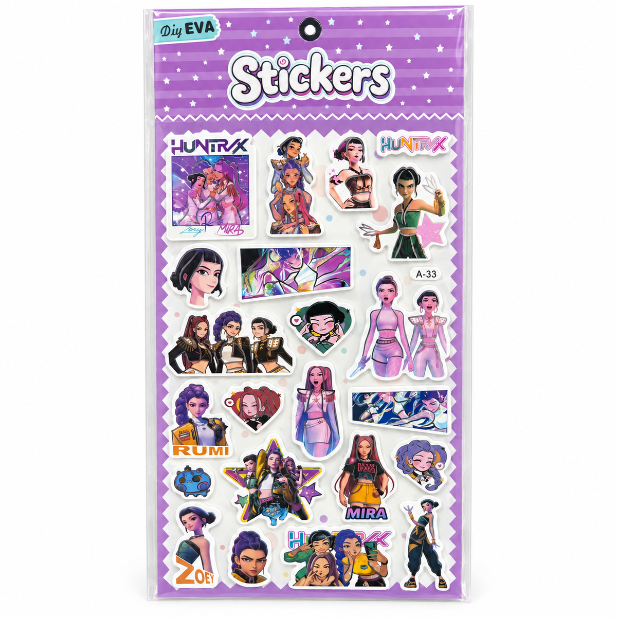 Huntrix Stickers - Purple A-33 || ملصقات هانتريكس - بنفسجي A-33
