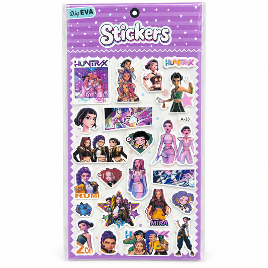 Huntrix Stickers - Purple A-33 || ملصقات هانتريكس - بنفسجي A-33