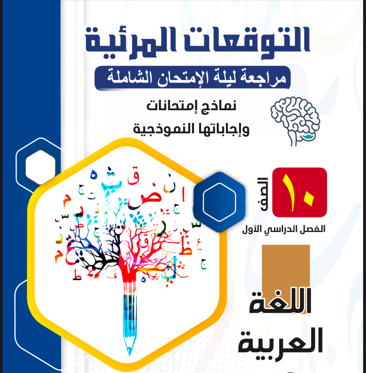 الورقة النهائية المرئية لمراجعة الامتحان الشامل الصف العاشر الفصل الثاني