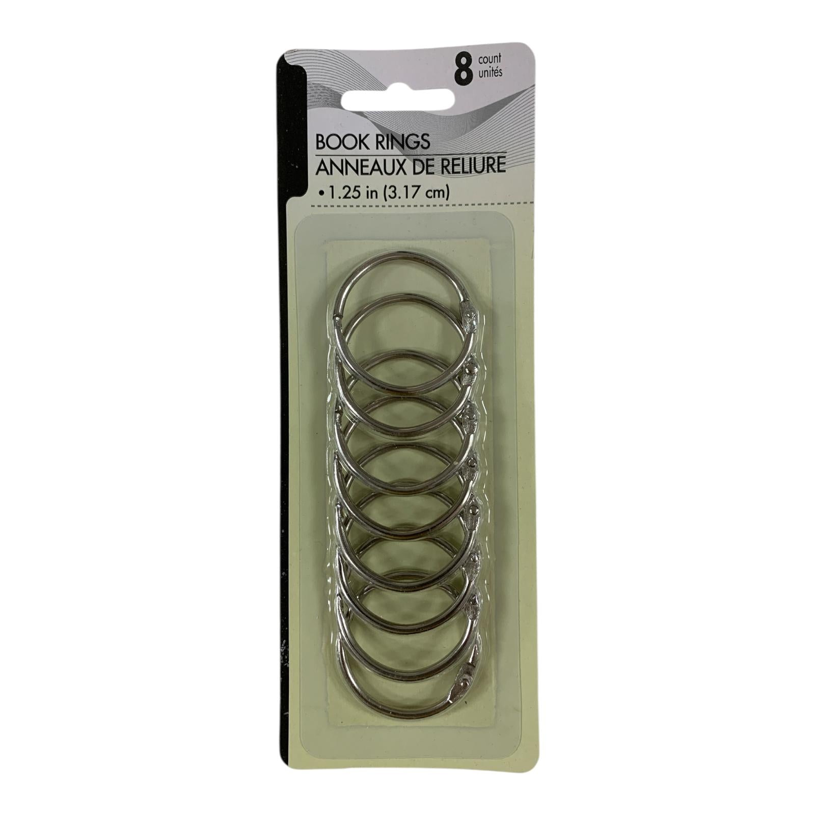 Book Rings 8 Rings 1.25 inch || حلقات كتب ٨ حلقة ١.٢٥ انش
