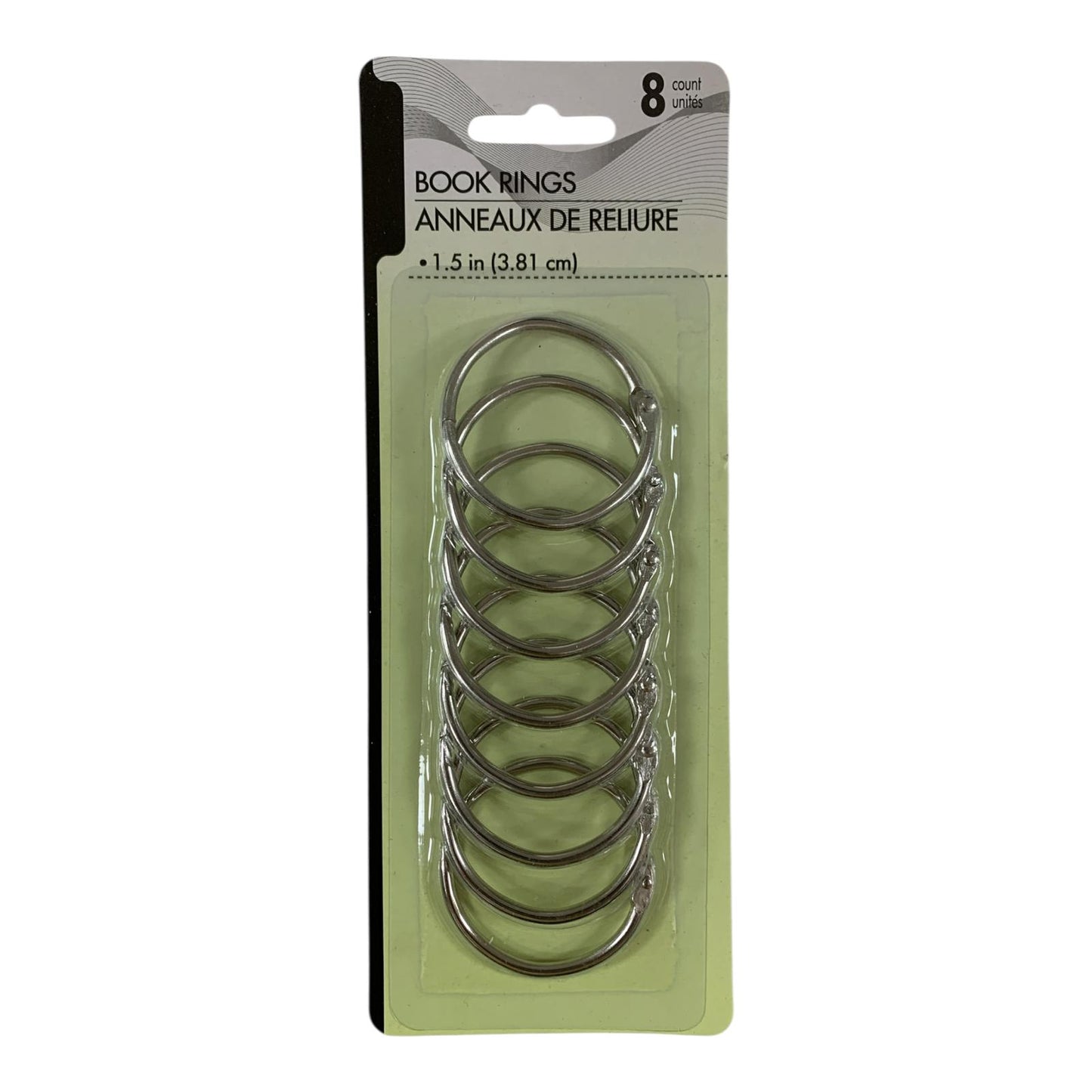Book Rings 8 Rings 1.5 inch || حلقات كتب ٨ حلقة ١.٥ انش
