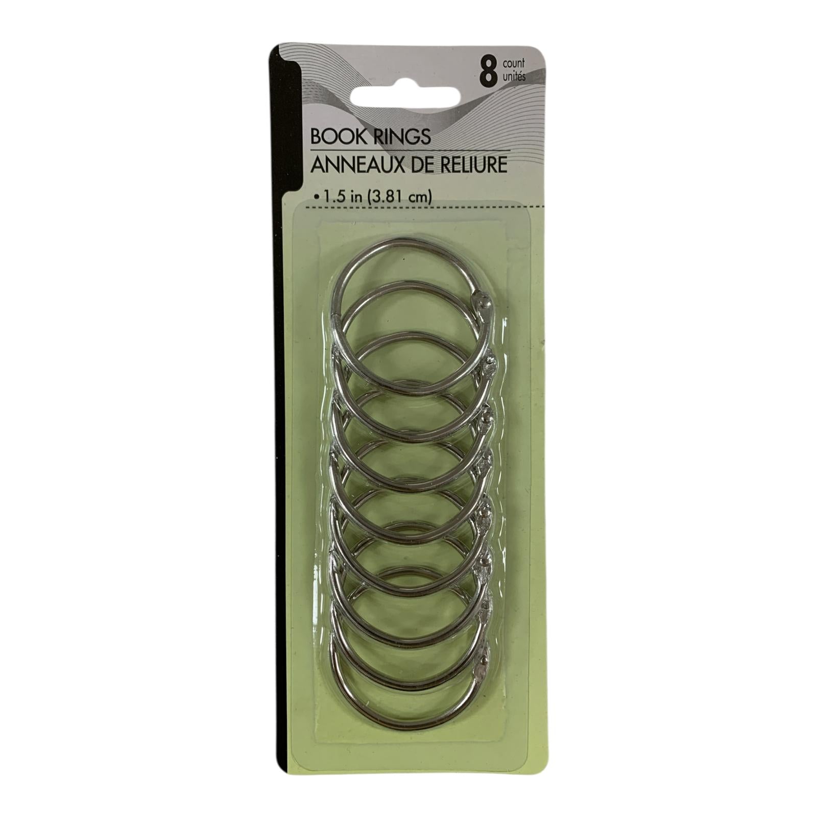 Book Rings 8 Rings 1.5 inch || حلقات كتب ٨ حلقة ١.٥ انش
