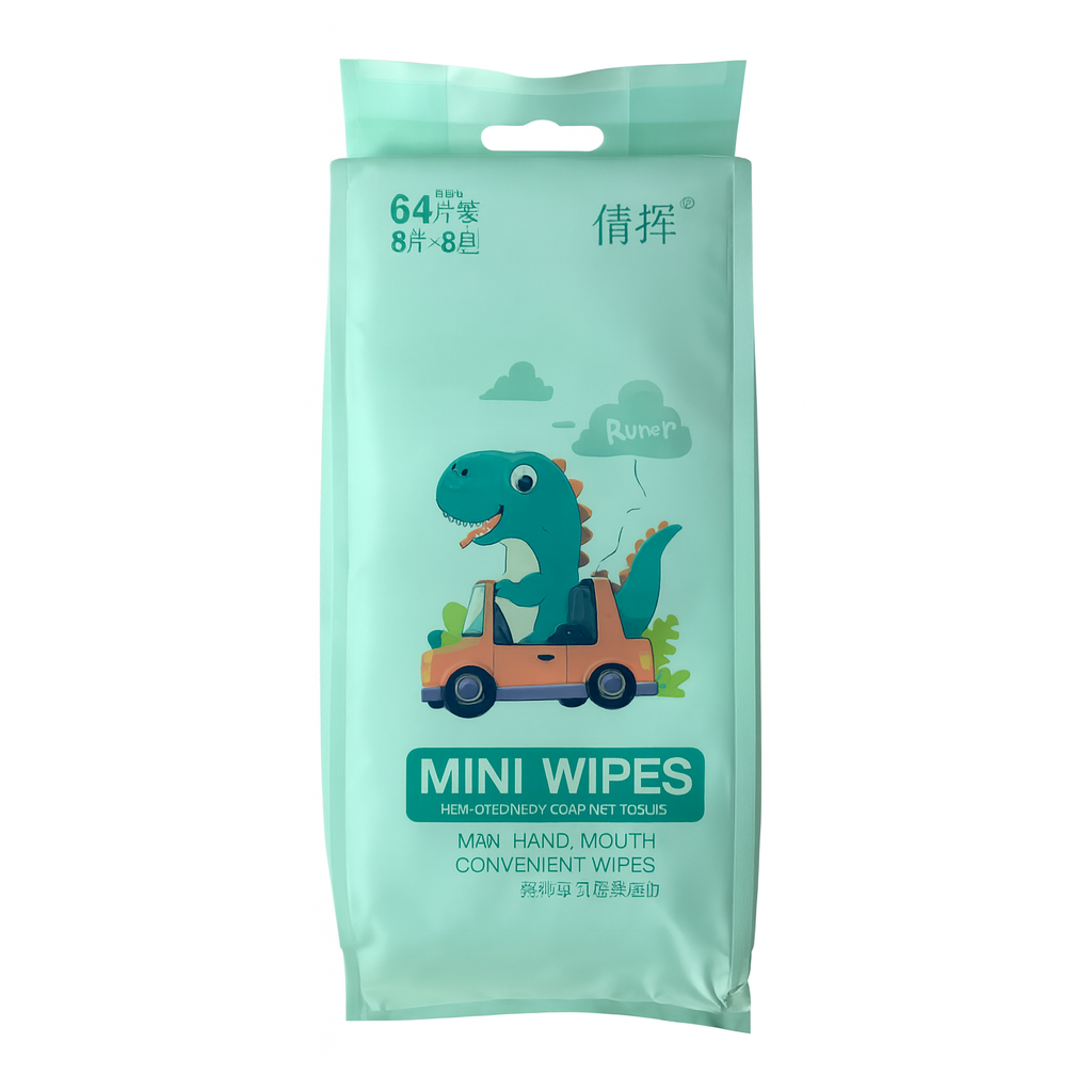 Mini Wipes For Kids Printed Characters #1 || مناديل للاطفال شخصيات #1