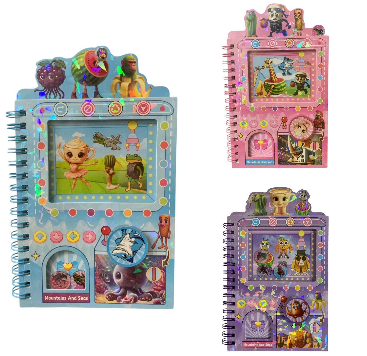 Ballerina Cappuccina and Friends Note and Sticker Book Assorted Colors || دفتر نوت و ستيكرات باليرينا كابوتشينا و أصدقائها موديلات متنوعة