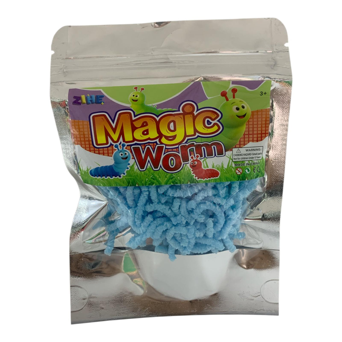Magic Worm Slime Pack Blue || طين سحري اصابع باكيت توزيعات أزرق