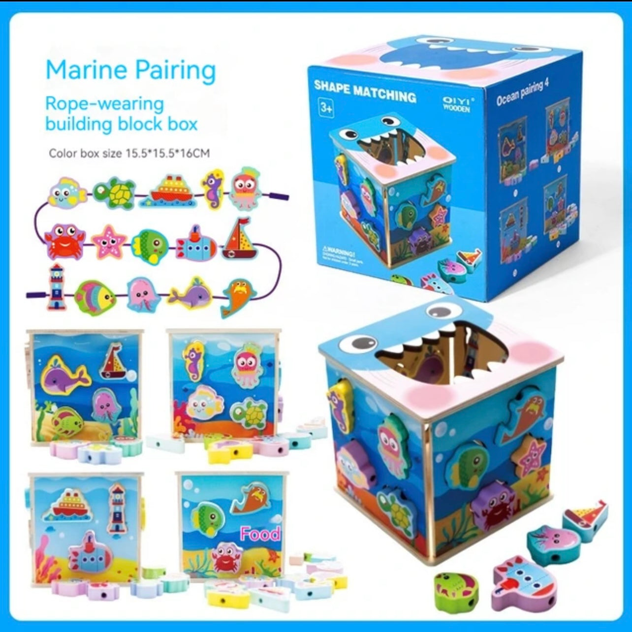 Shape Matching Puzzle Cube Sea Animals
 بازل مكعب اشكال الحيوانات البحرية