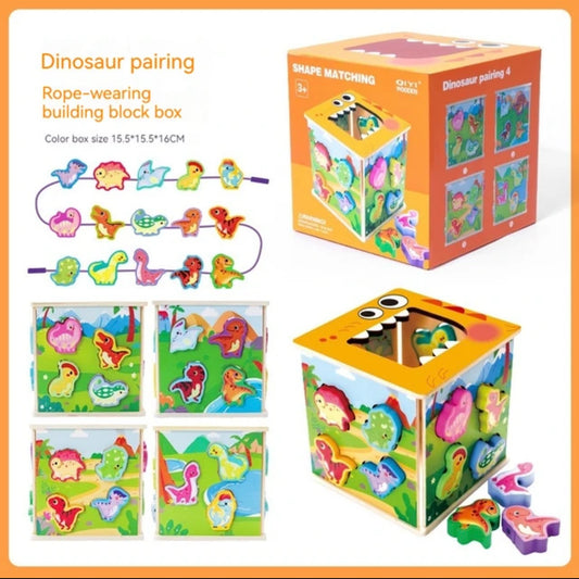 Shape Matching Puzzle Cube Dinosaur