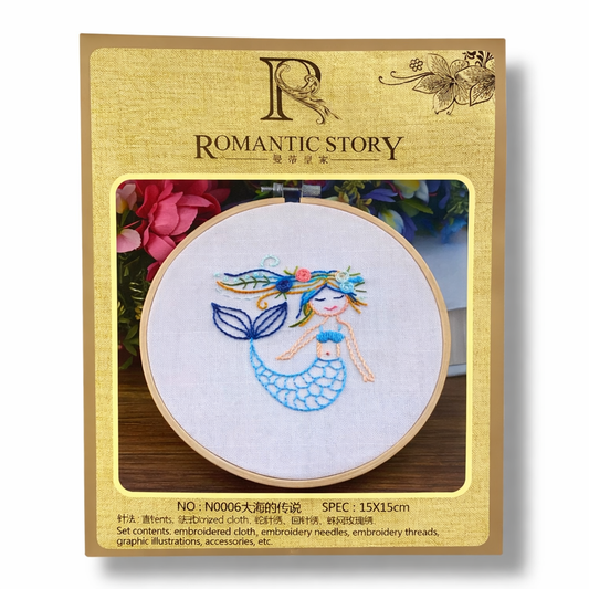 Crochet Embroidery Set 15 cm #6 || طقم كروشيه تطريز 15 سم #6