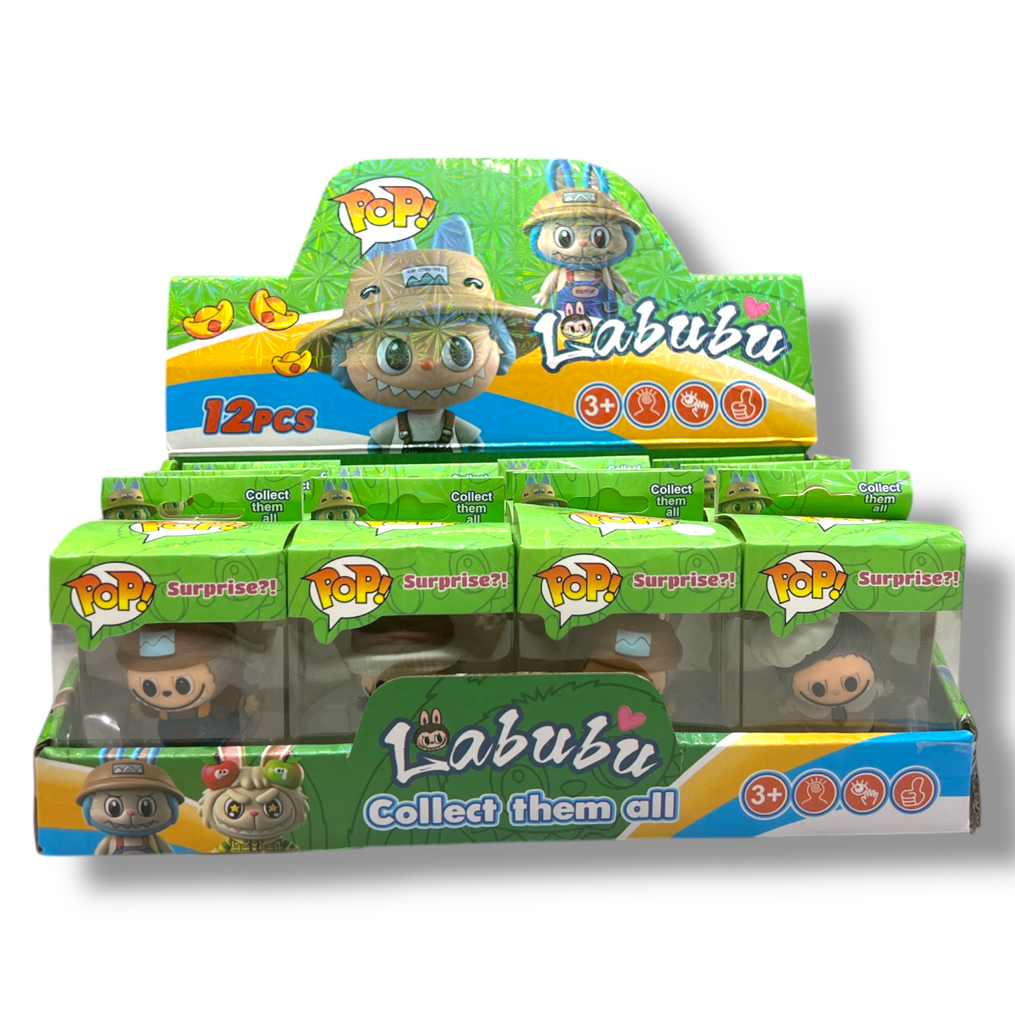 Labubu Pop Surprise Box 12 pcs || بوكس لابوبو بوب سربرايز بوكس موديلات متنوعة ١٢ حبة
