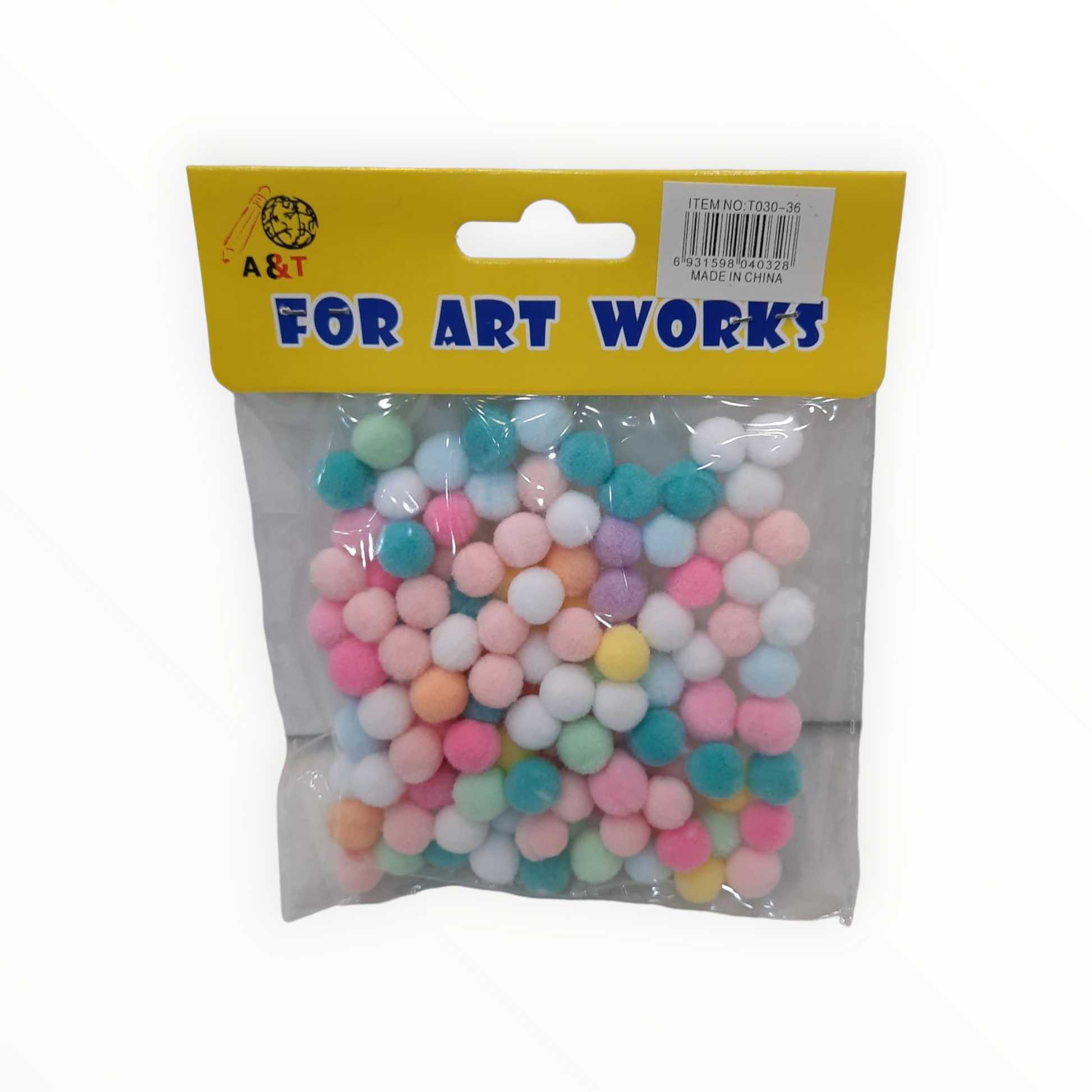 Pastel Colored Cotton Mini Pom Pom Balls || قطن ملون باستيل ميني