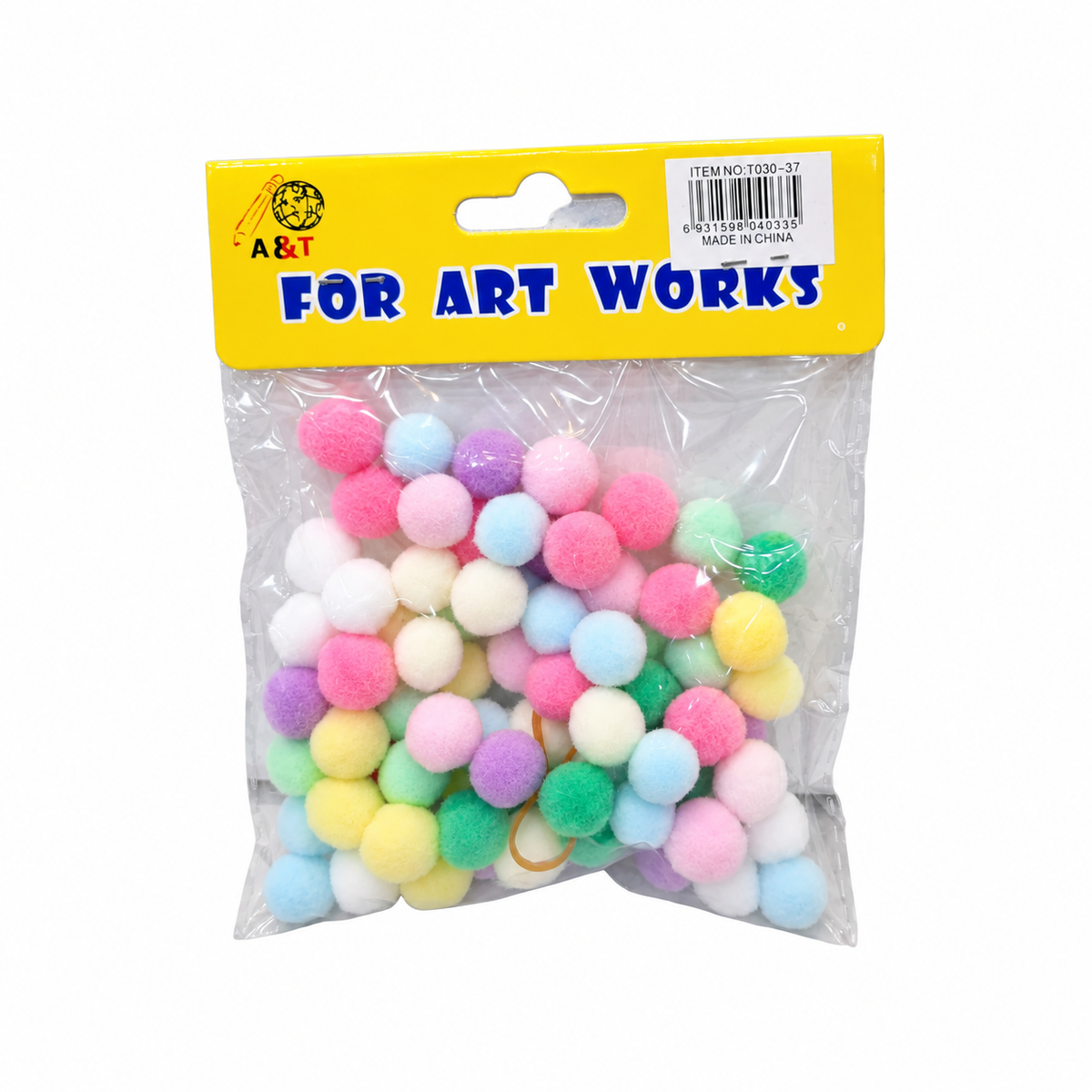 Pastel Colored Cotton Small Size Pom Pom Balls || قطن الوان باستيل حجم صغير