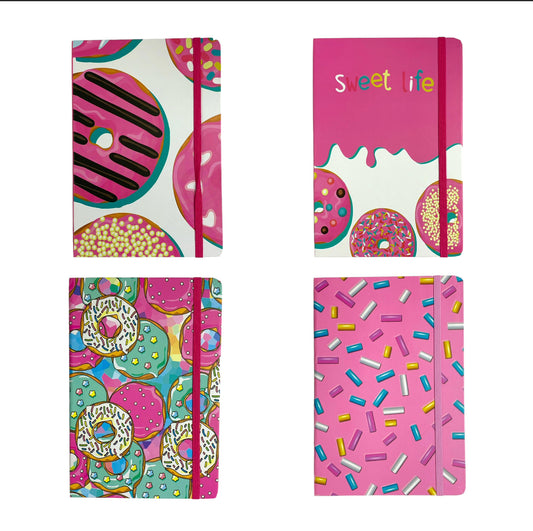 Donuts Girl Printed Notebook 20 x 15 Assorted Models || دفتر مطبوع حجم ١٥*٢٠ موديلات مختلفة الدوناتس