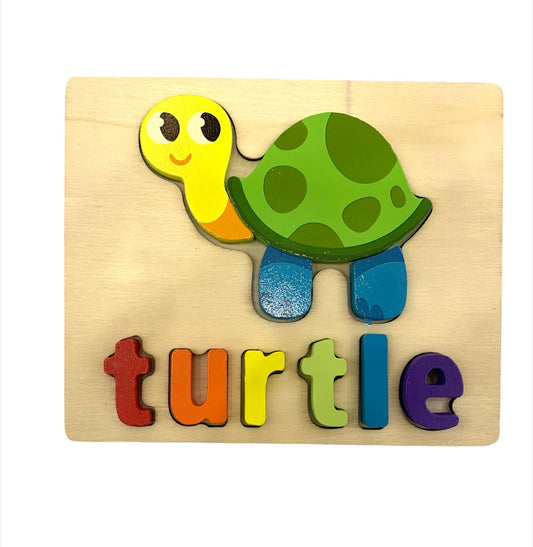 Turtle Puzzle || بازل تعليمي انجليزي شكل سلحفاة