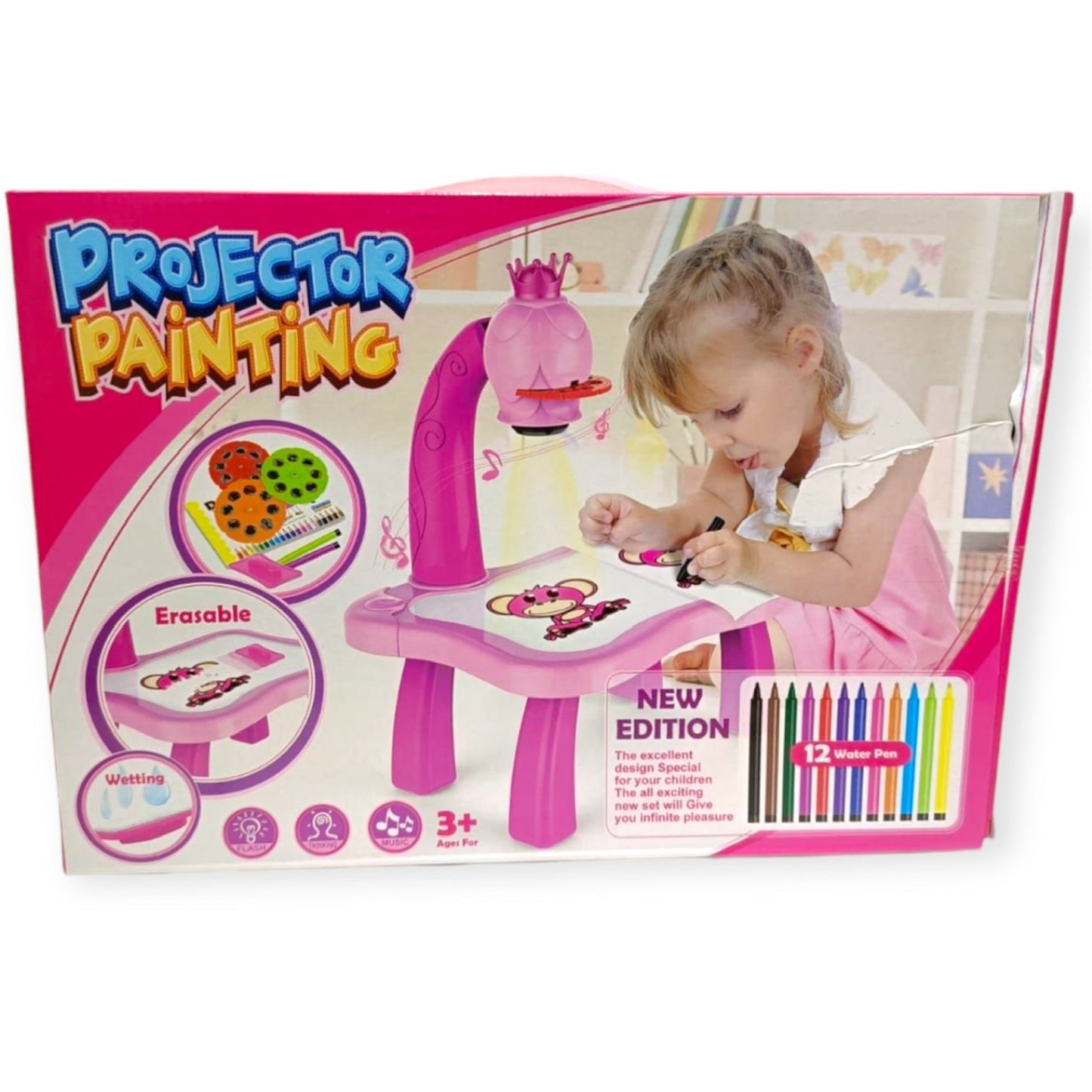 Kid’s Projector w/ Table Girls || بروجكتر اطفال بناتي مع طاولة⁩